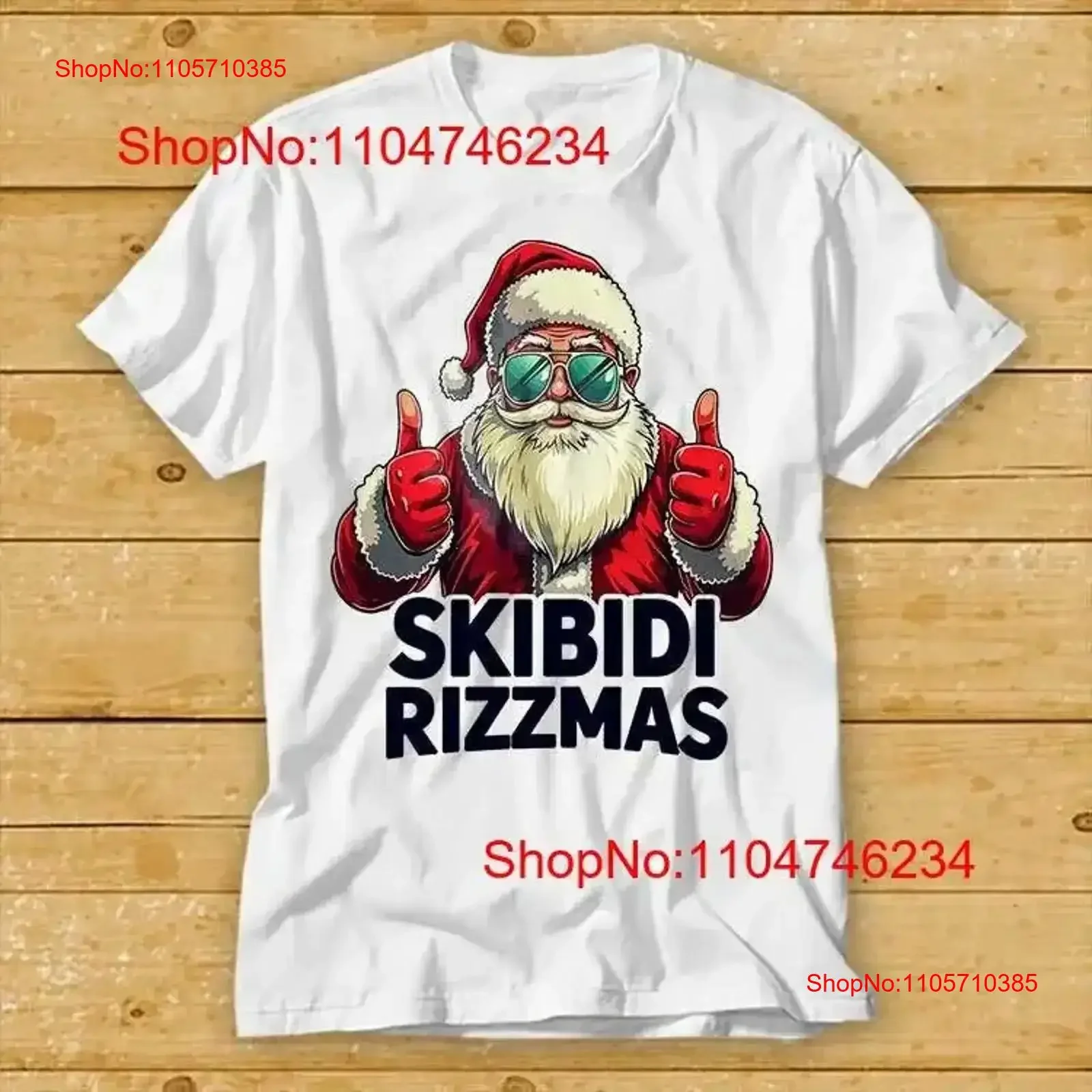 Skibidi Rizzmas Christmas Rizz Santa Funny T Shirt Best Seller 1958 vintage Washed Top For Everyday Wear fashion streetwear