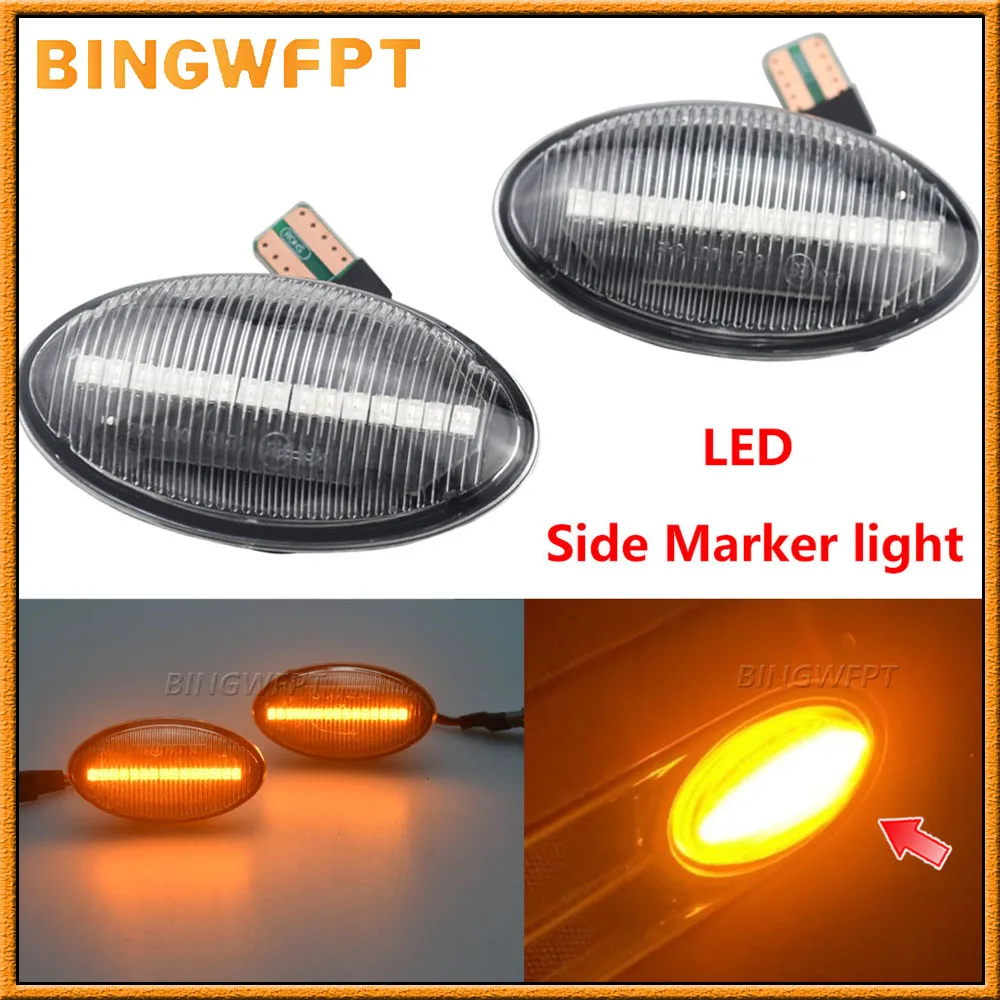 

2x Dynamic LED Side Marker Light Flowing Side Repeater Lamp Error Free Panel Lamp For BMW for MINI Cooper R50 R52 R53 2002-2008