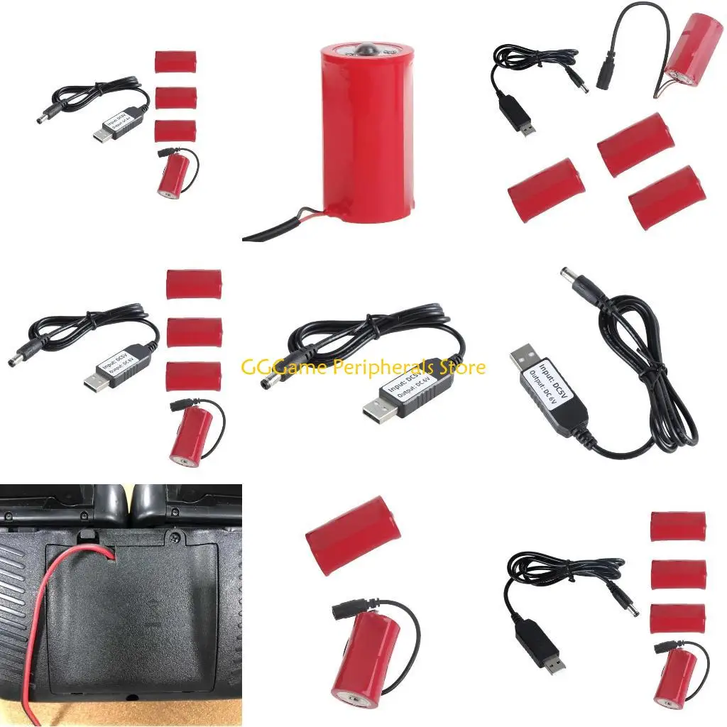 

U55B USB to 6V LR20 D Battery Converter Eliminators Power Supply Converter for