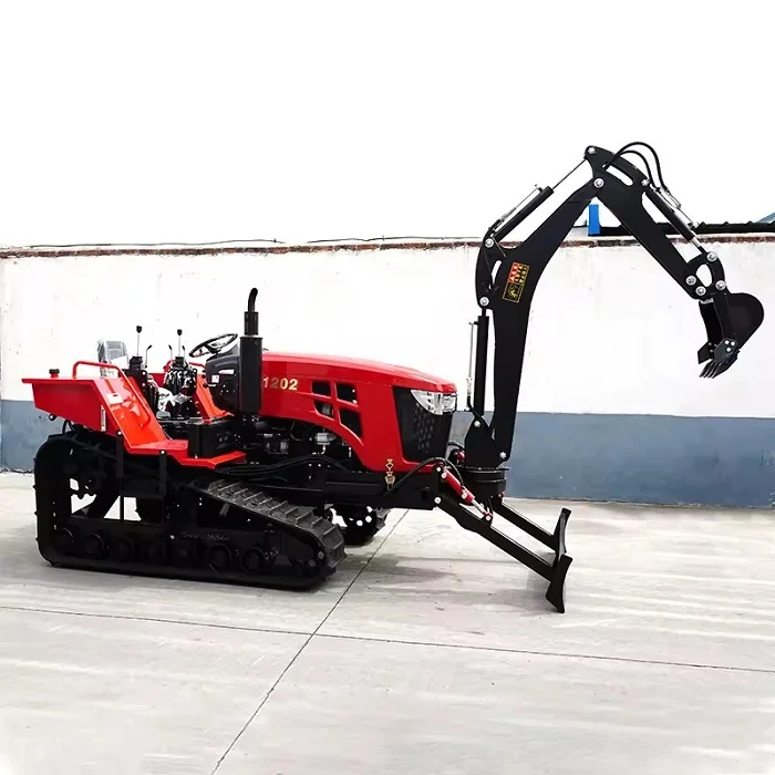 Farm Cultivator Rotary Tiller Agricultural Mini Crawler Tractor for Sale for Farm view 4