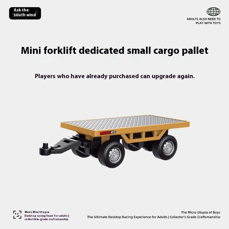 Ask Nanfeng 1:64 Mini Forklift Exclusive Accessories - Cargo Small Board Truck For Boy For Gift