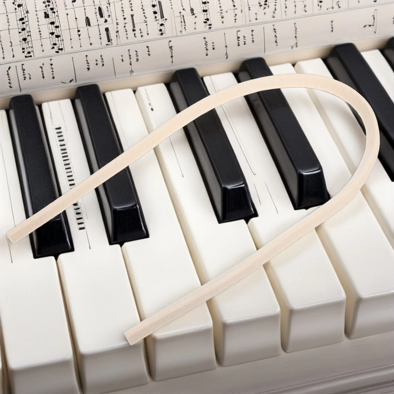 ピアノミュートレールストリップ用ウールフェルト 音の弱化ソリューション 簡単な取り付け 内部コンポーネントへの損傷なし