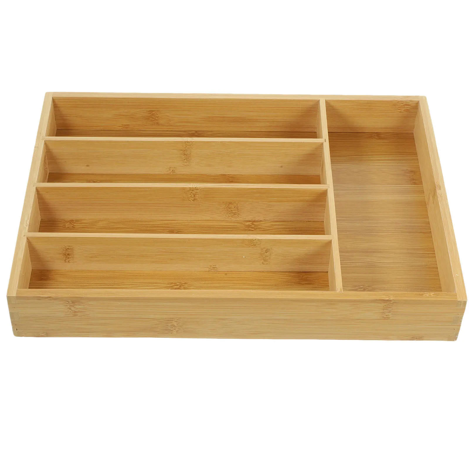 

Bamboo Drawer Box Multi-Function Organizer for Kitchen Living Room Desktop Drawer Dresser Classification Storage Elegant Style
