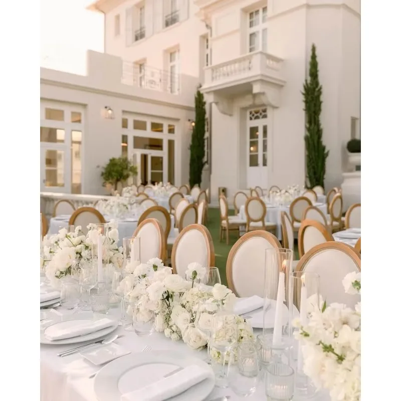 Classic Furniture High Quality Hotel Royal Fancy Louis Event Wood Banquet Wedding Chair