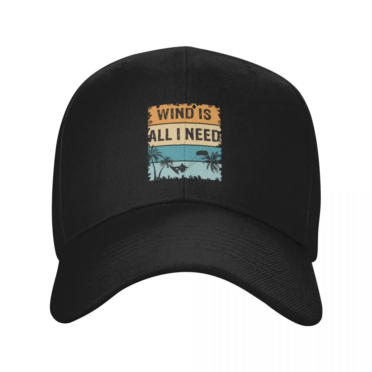 

Wind is all i need Kitesurfer Kitesurfen Kite Baseball Cap Luxury Brand Luxury Cap Dropshipping Caps Male Women's