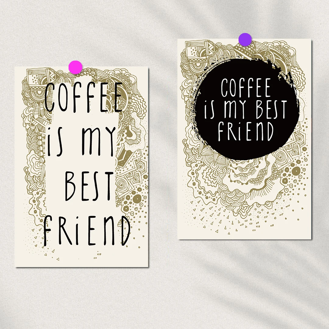Autocollant d'affiche de carte de café, 10 pièces, images artistiques Harajuku, cadeau pour ordinateur portable, Collocation de bagages pour salle de photographie, décalcomanie de salon ﻿