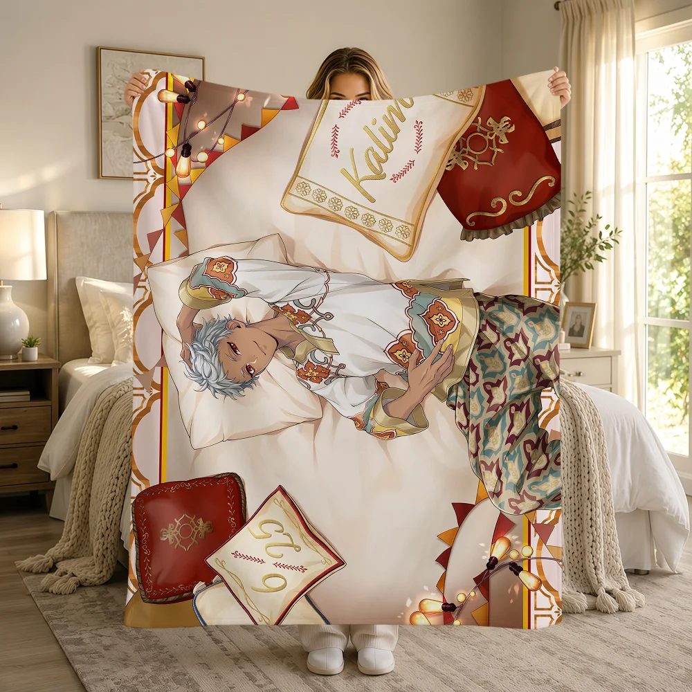 Card SSR T-Twisted Wonderland Ace Azul Cater Idia Warme Weiche Plüschdecke Sofa Wohnzimmer Nickerchen Zuhause Schlafzimmer Geschenk Flanell Hogar – Detail 19