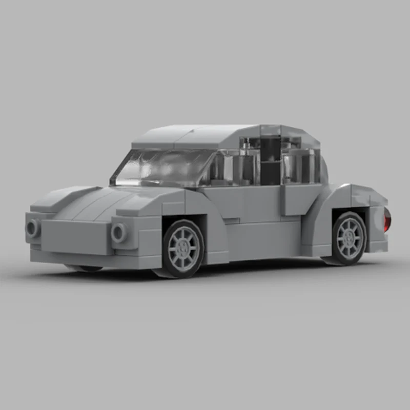 Speed Racing Car Model MOC Building Bricks Retro Commuter Car Modular Technology Gifts Holiday Assemble Children Toys Suit