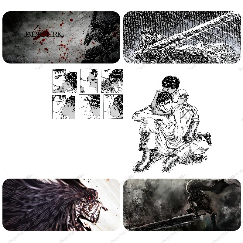 Anime berserk Mousepad Gaming Mouse pad Gamer Pc Accessories Deskmat Keyboard Mat Desk Protector Mause Pads