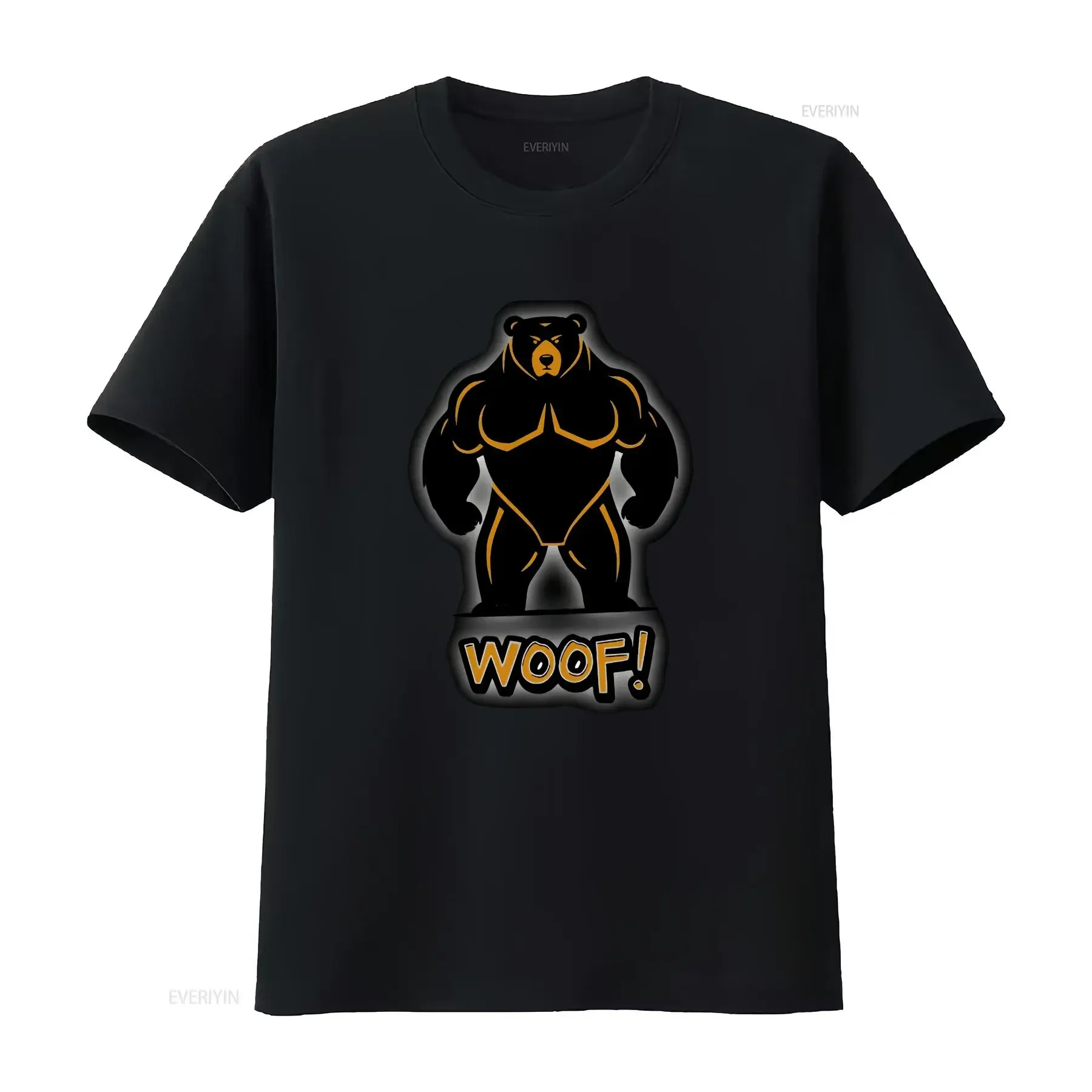 Bear Woof T shirt LGBTQ Gay Lesbian Equality Rights Non Binary Animal Lover for Him Her They Them Camping Hiking Nature