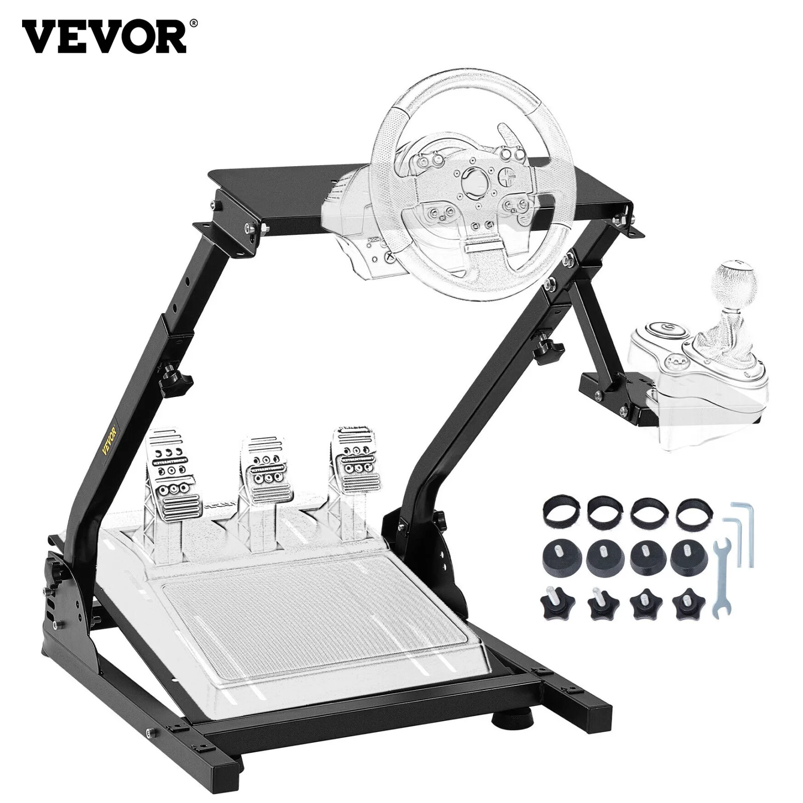 VEVOR G920 Đua Giả Lập Vô Lăng Đứng Đua Bánh Xe Đứng Phù Hợp Với Logitech G27/G25/G29 Chơi Game Giả Lập bánh Xe Đứng