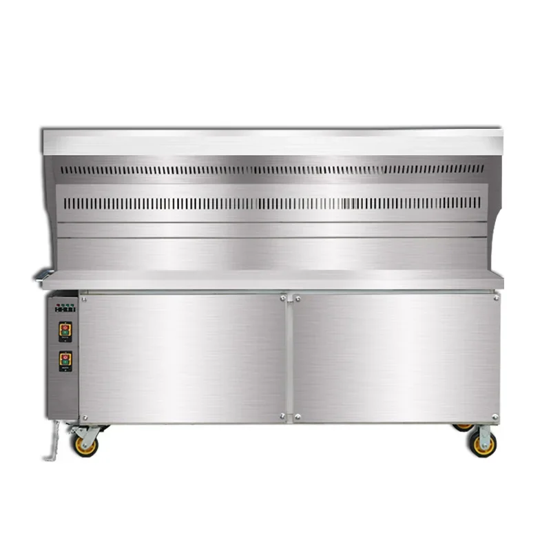 

Stainless Steel Smokeless Commercial Charcoal Oven Customized Barbecue Car