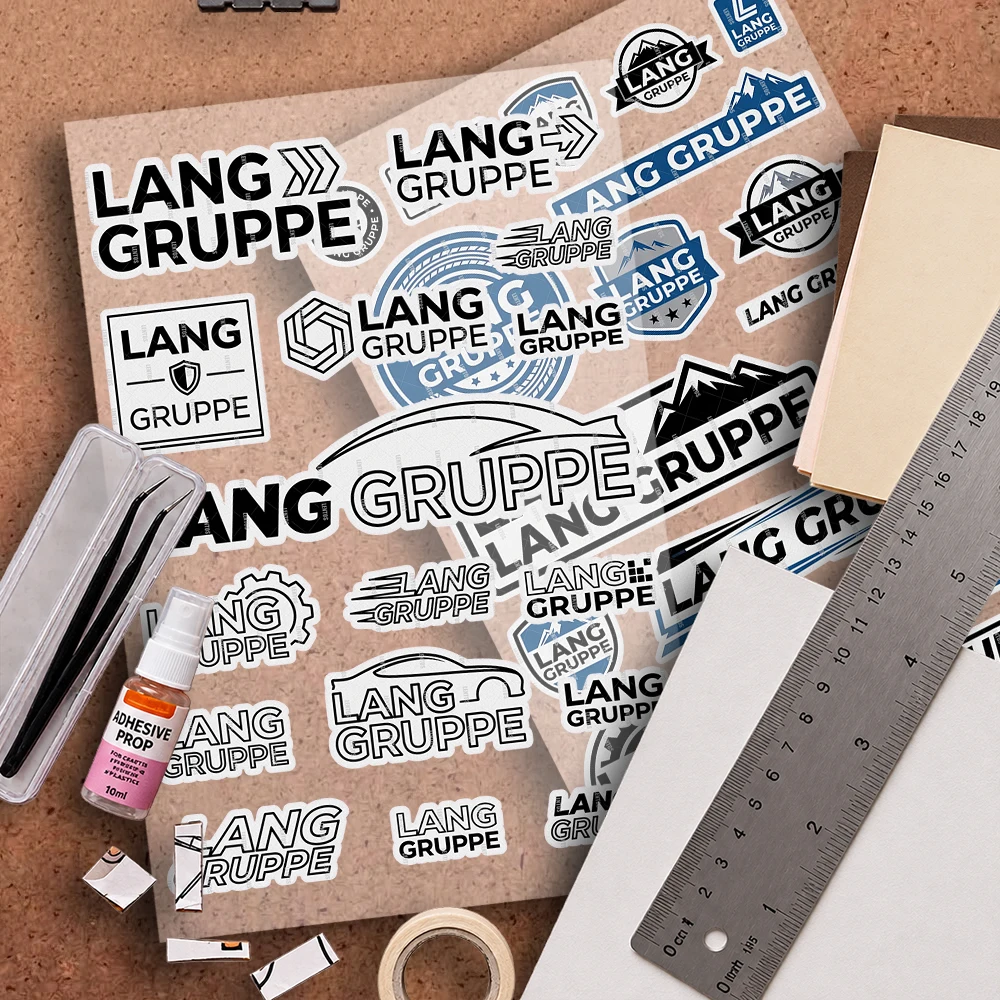 Motorcycle Reflective Decal Safety Sticker for Helmet Car Bike Durable Self-Adhesive for L-Lang G-Gruppe