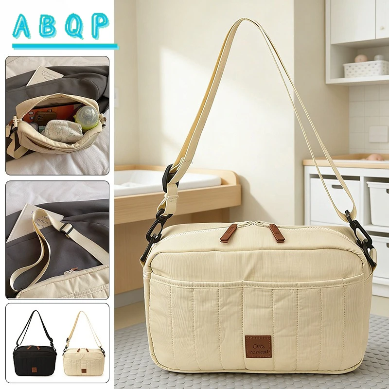 New Baby Diaper Bag Multifunctional Large Capacity Fashion Crossbody Baby Bag Lightweight Baby Products Storage Bag Going Out