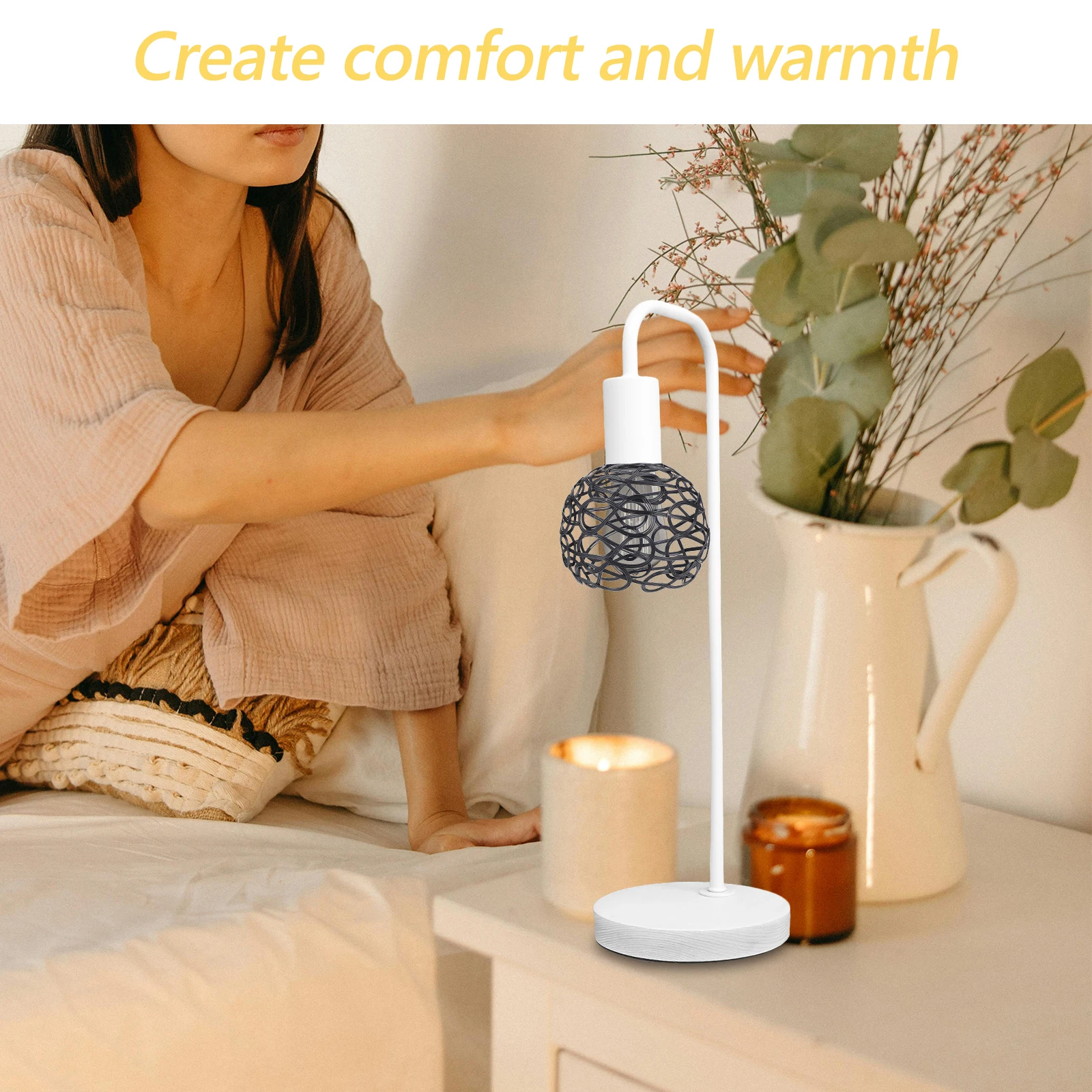 

Metal Wire Lamp Shade Hollow Out Design Black Finish Decorative Pendant Light Cover for Living Room Bedroom Kitchen Hotel Cafe