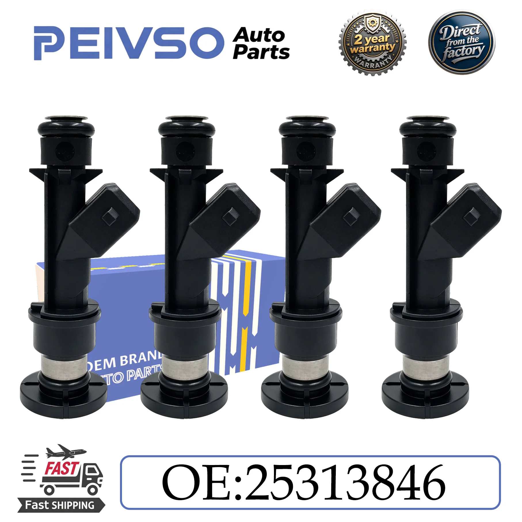 PEIVSO 4x/Set 25313846 Fuel Injectors FOR OPEL Vauxhall Astra Combo Meriva Vectra Zafira Z14XE Z16XE Y16YNG 1.4L 1.6L 1998-2011