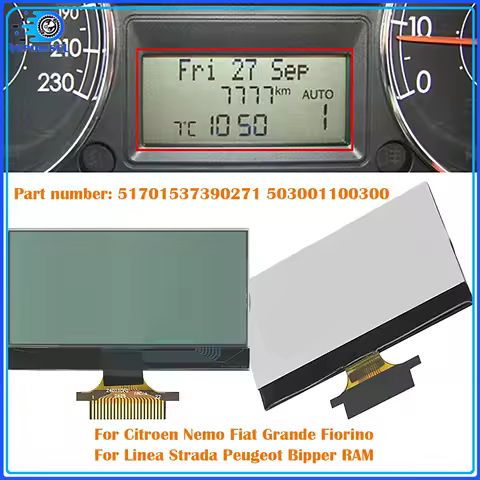 1pc New LCD Display 51701537390271 503001100300 For Citroen Nemo Fiat Grande Fiorino Linea Strada Peugeot Bipper RAM 2003-20113