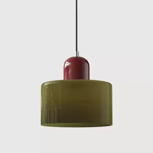 Vintage glas-in-lood kroonluchter klein nachtkastje eetkamerlamp E27 roze oranje groen wit decoratieve verlichtingsarmatuur voor thuis