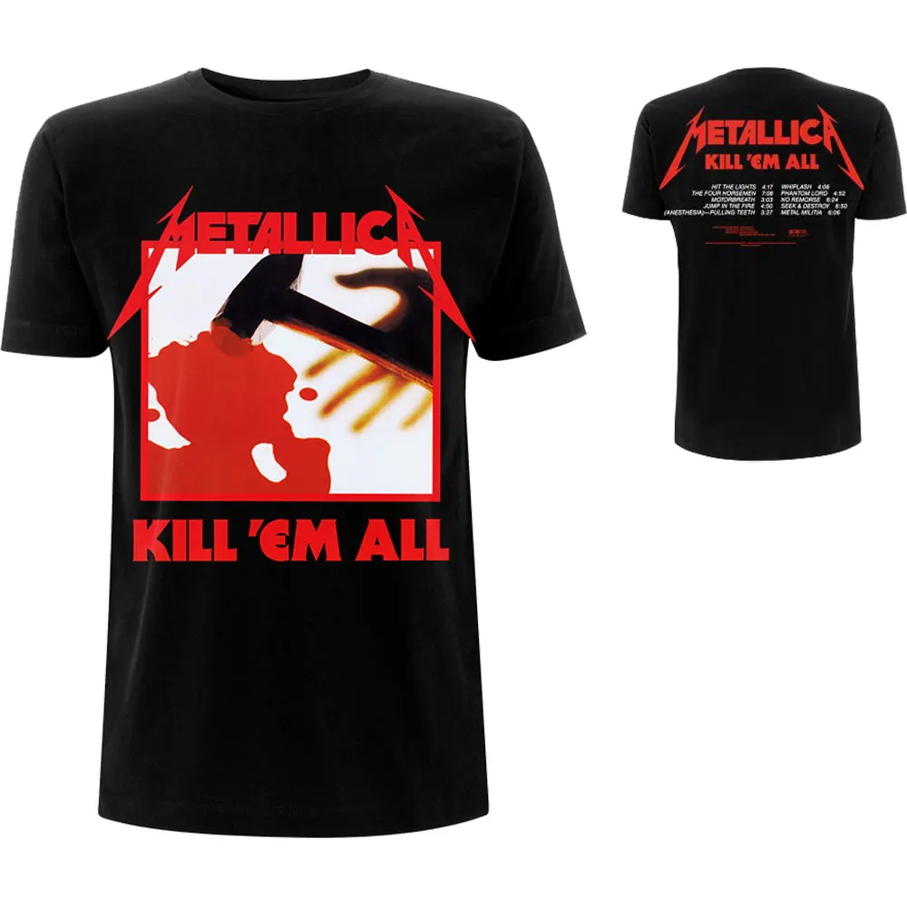 2026 Metallica Graphic Cotton T-shirt Unisex Summer Short Sleeve Fashion Brand Tee Luxury Casual Vintage Tees