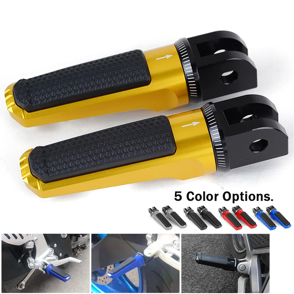 Front Foot Peg Rear Passenger Pedal For TRIUMPH DAYTONA 675 R BONNEVILLE T100 T120 SCRAMBLER 1200XC SPEED TRIPLE TWIN STREET CUP