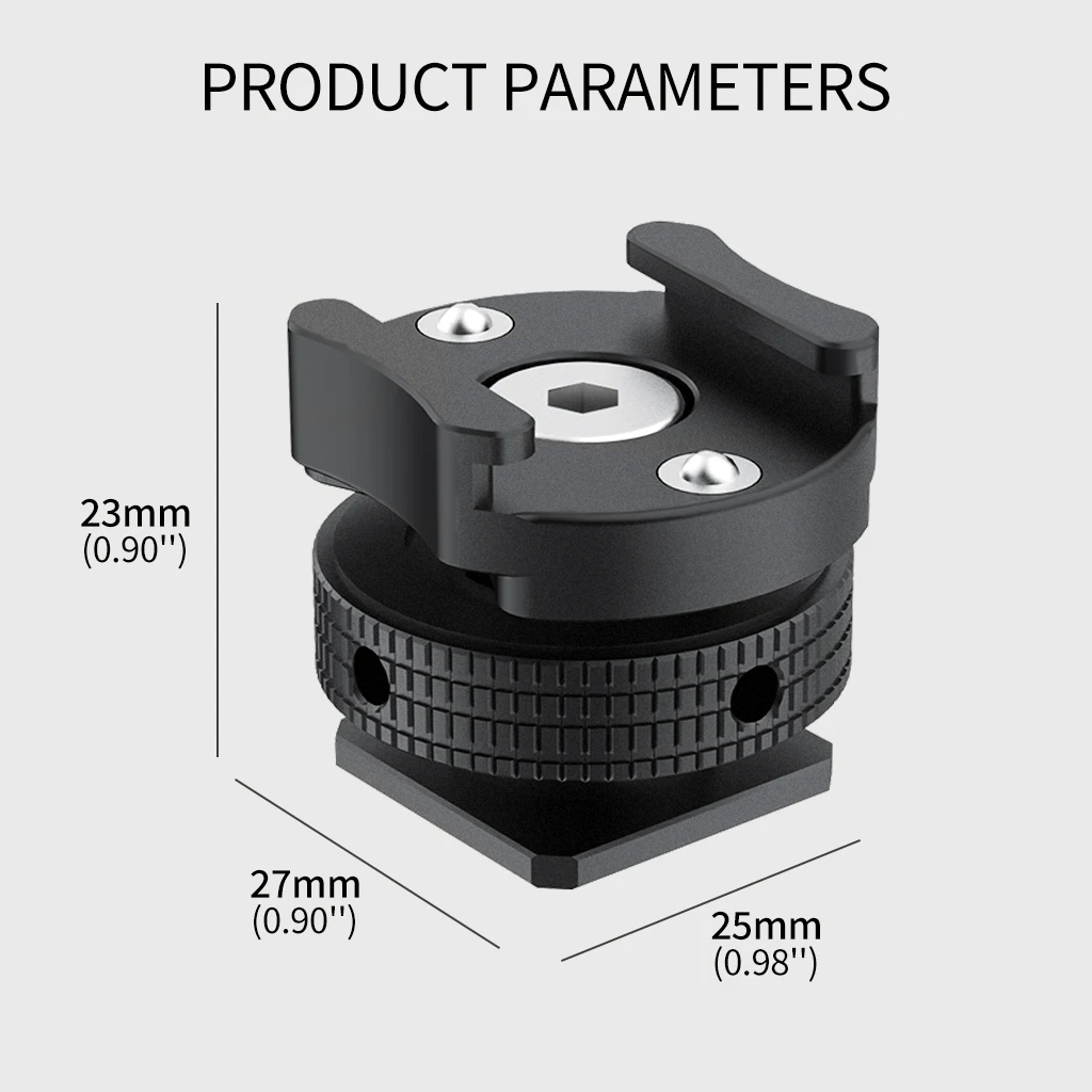 2 x Kaltschuh-Montageadapter für DJI Mic/Mic 2 Hollyland Rode Wireless Lavalier-Mikrofon-Empfänger, Ständer, Anti-Drop-Mikrofon – Detail 8