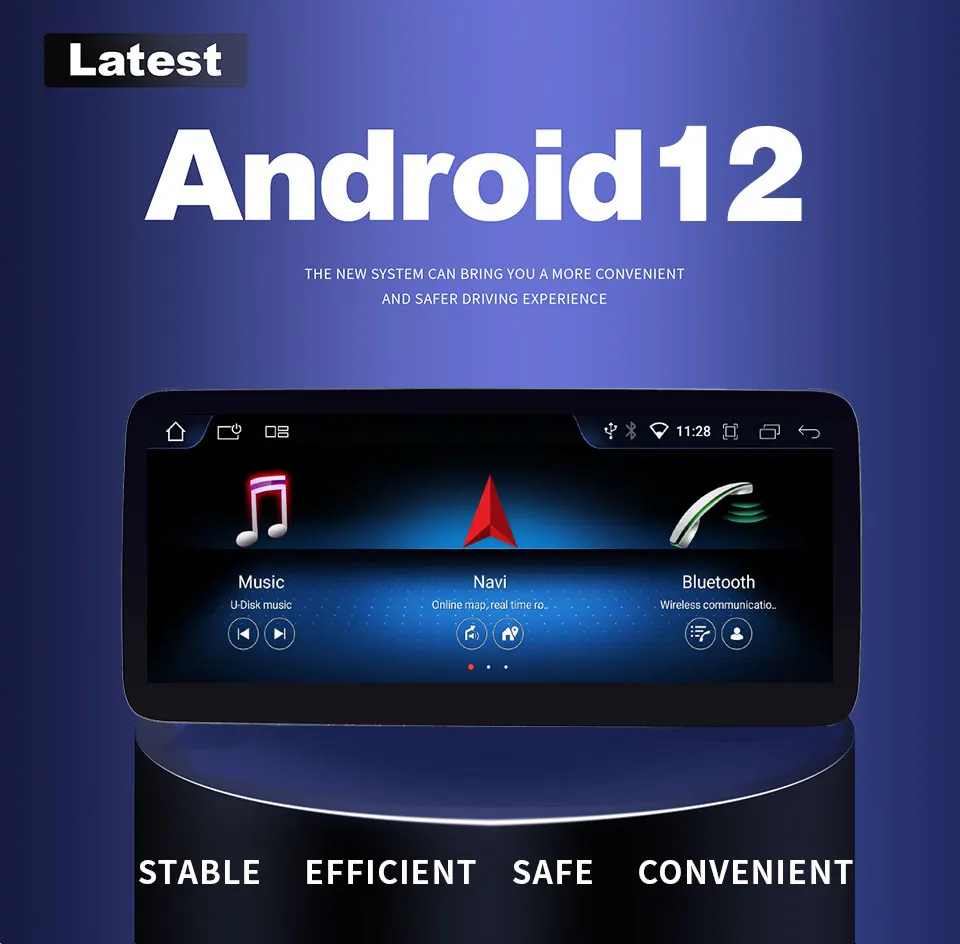 Android 12 Car Multimedia Player For Mercedes W176 X117 X156 W463 2013-2018 Google WIFI 4G SIM Touch Screen GPS Navi Car Play