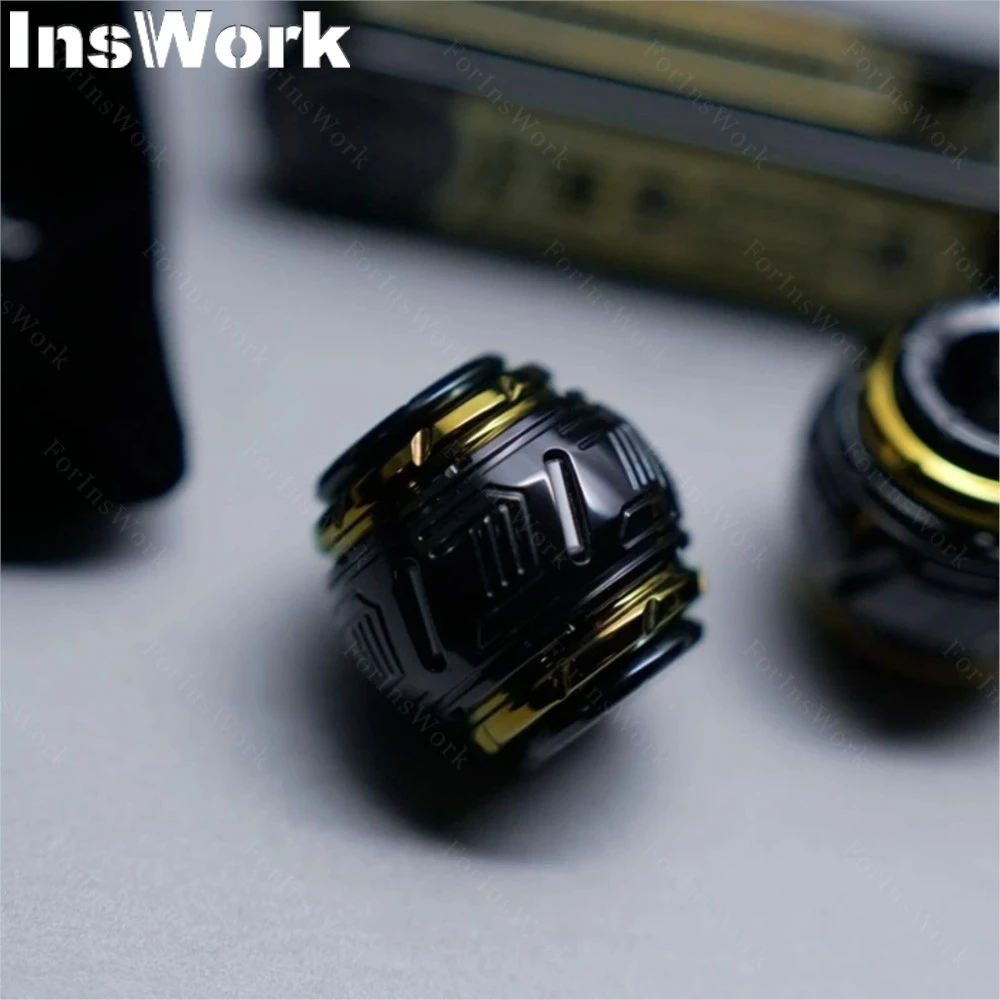 DIY SEKI Cyber Core Zirconium 2.0 Mechanical Push Slider Beads Fidget Sppiner Stress Toy