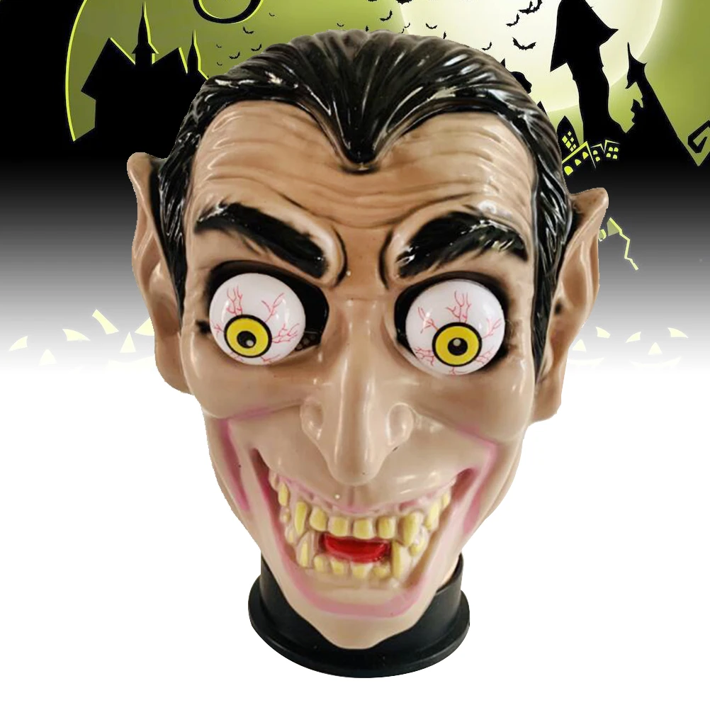 Maska na Halloween Wiosenna Maska na Oczy Straszny Horror Nakrycie Głowy Halloweenowa Maska Cosplay Kostium Imprezowy Rekwizyt dla Kobiet i Mężczyzn (Typ z Dużymi Uszami)