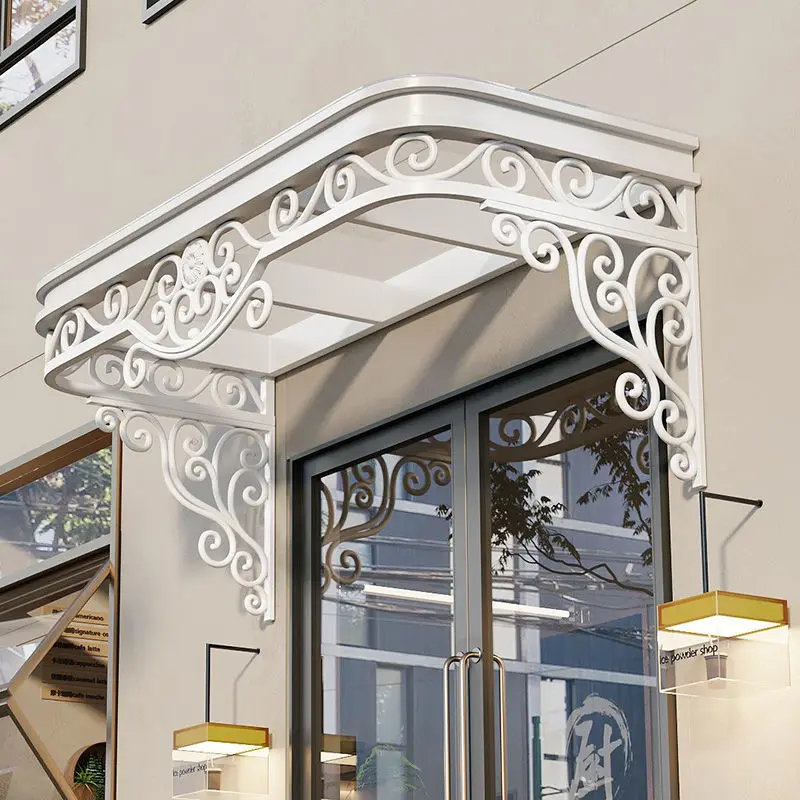 

Wrought iron canopy eaves, rain windows, rainproof sunshade, outdoor head canopy, thickened rain shield, balcony villa