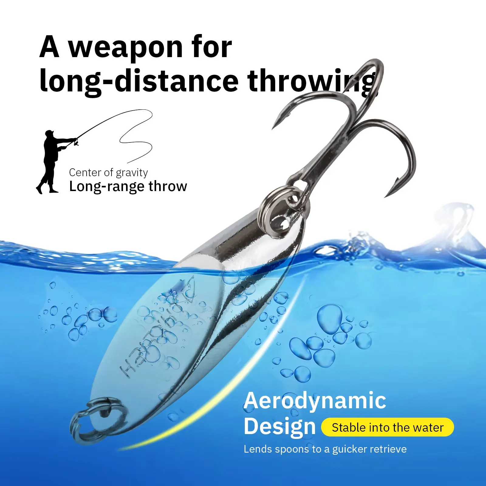 5pcs Metal Spinner Spoon Lures 3.5g 5.5g 7g 10g 14g 21g Fishing Hard Baits Kit With Treble Hook Freshwater Solid Sequin Spoons - view 4
