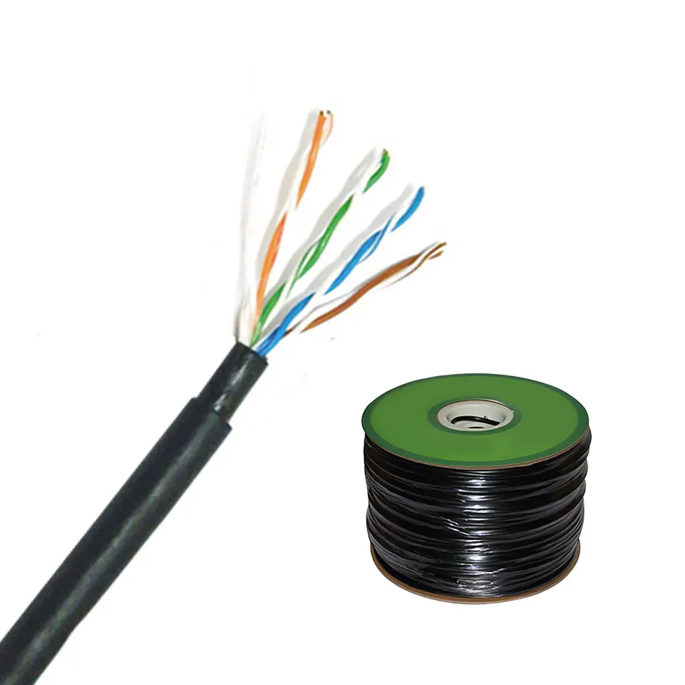 4P UTP Cat5e Outdoor Waterproof LAN Cable Communication Cable Cat5e Wiring Network Cable 300M/Roll