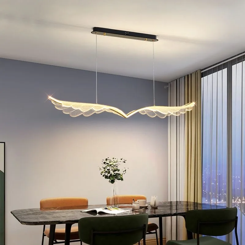 Internet Celebrity Bedroom Lamp Modern Extremely Simple Creative Art Chandelier Wings Angel Wings