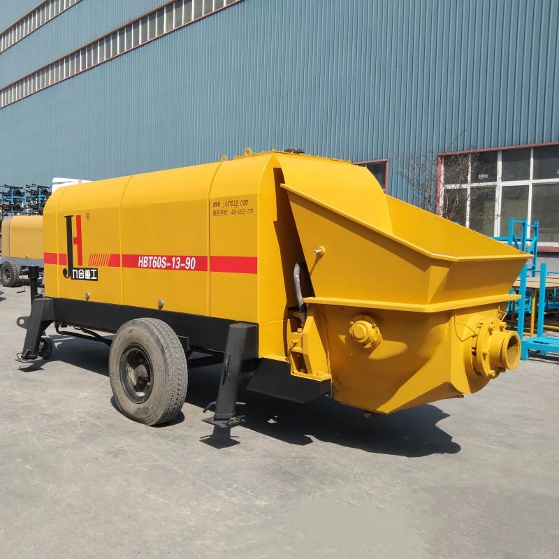 Upgraded Product 60 Remote Control Hydraulic Trailer Pump Concrete Manufacturer for Construction Using