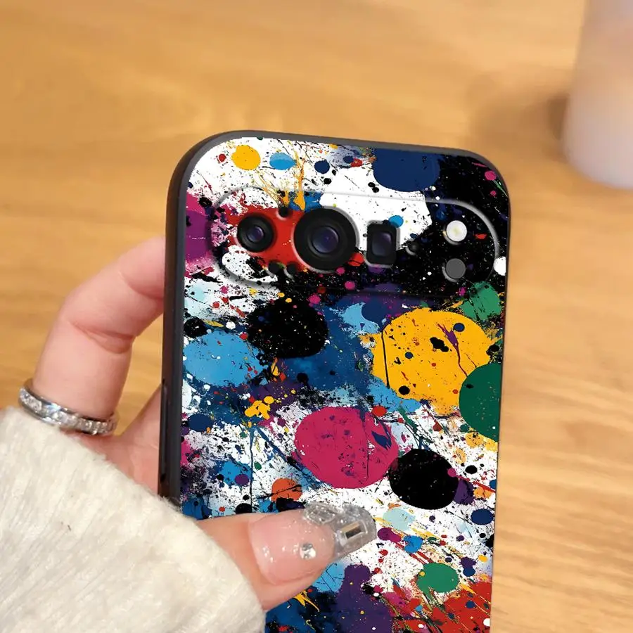 Funda Phone Cover Case for Google Pixel 10A 10 9 Pro XL 6a 7a 9a 8a 6 7 8 Pro Abstract Paint Splatter view 2
