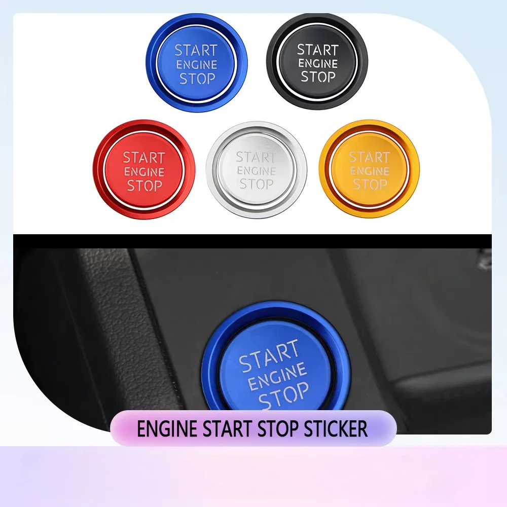 Car Ignition Key Ring Cover For Audi A4 A5 S4 S5 B9 16-22 A6 A7 C7 4GB 15-18 Engine Start Stop Sticker Decorative  Accessories