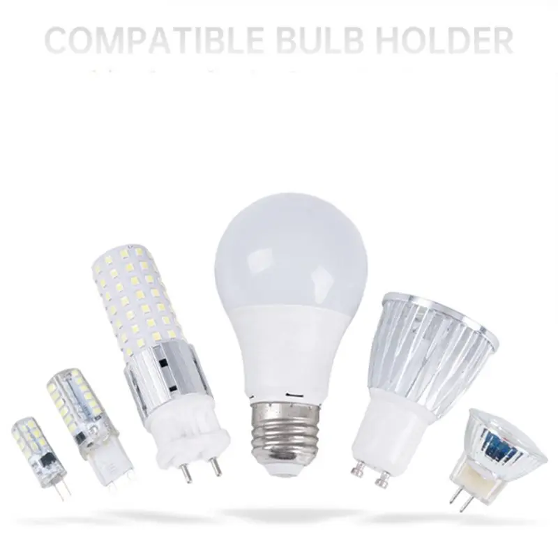 【FAST-SALE】2X E27 B22 E14 Lamp Bulb Tester, LED Light Voltage Power Quick Test Box, Fast Testing With Power Display US PLUG