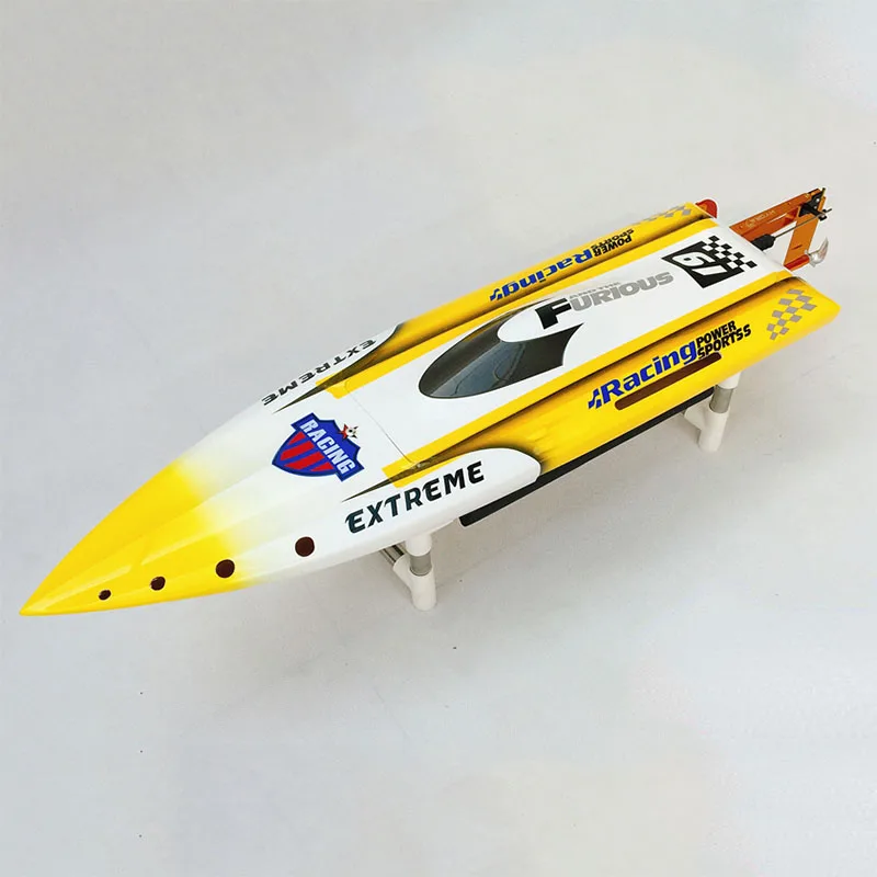 RC Boat Model 75CM Automatic Flipping Brushless Electric Boat High Density Fiberglass Hull Model