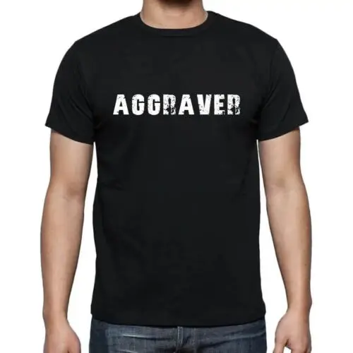 ULTRABASIC Homme Tee-Shirt Aggraver Aggraver T-Shirt Graphique Éco-Responsable