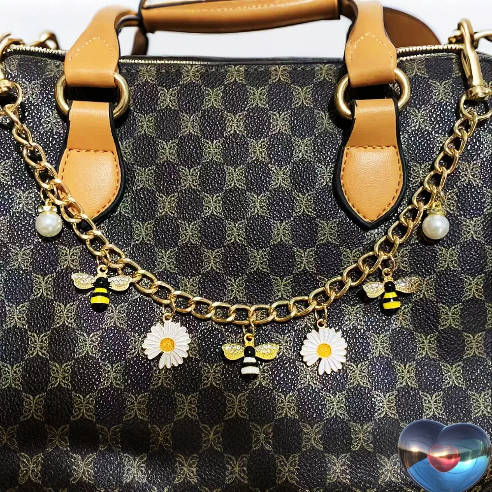 Neue Y2K-Taschenkettenanhänger, Handtaschen-Accessoires, mehrschichtiger Metallanhänger, Schlüsselanhänger, DIY-Muschel-Ozean-Ästhetik für Mädchen als Geschenk – Detail 4