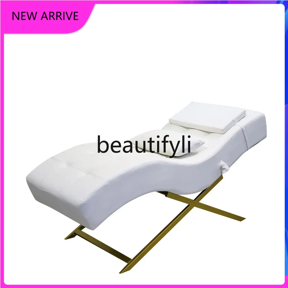 

zqq1High-end beauty bed, special massage bed for beauty salon, eyelash manicure, adjustable bedside