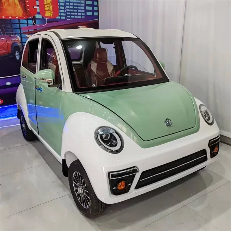 Hot Sale 2 Door 4 Seats Chinese Factory Supplier Low Speed 1500W Electric Cars EV Mini EV Car