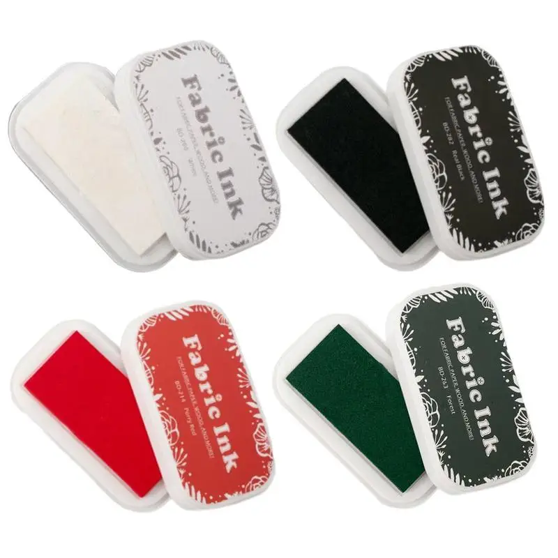 Craft Finger Water Soluble Ink Pads For Fabric Washable Quick Dry Safe For Kids Portable For Card Making Rubber Stamps