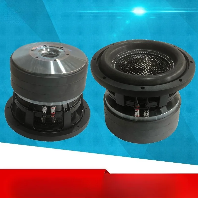 8-inch Triple Magnet Dual-Voice Wheel Car Audio Retrofit High-Power Active Ultra-Heavy Car Subwoofer