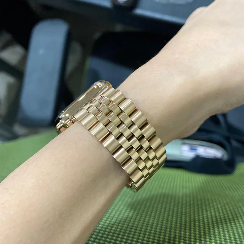 Stainless Steel Strap for Apple Watch Band 45mm 41mm Ultra 49mm 44mm 40mm 42mm 38mm Metal Wristband IWatch Series 9 8 7 SE 6 5 4 image 3