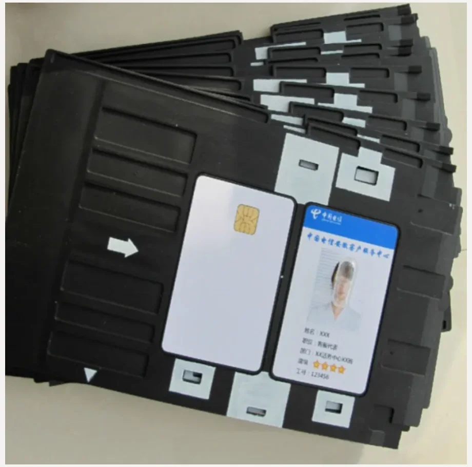 2pcs Cardtray Holder for Inkjet Printable ID Cards By Epson Printer for Standard CR-80 Cards