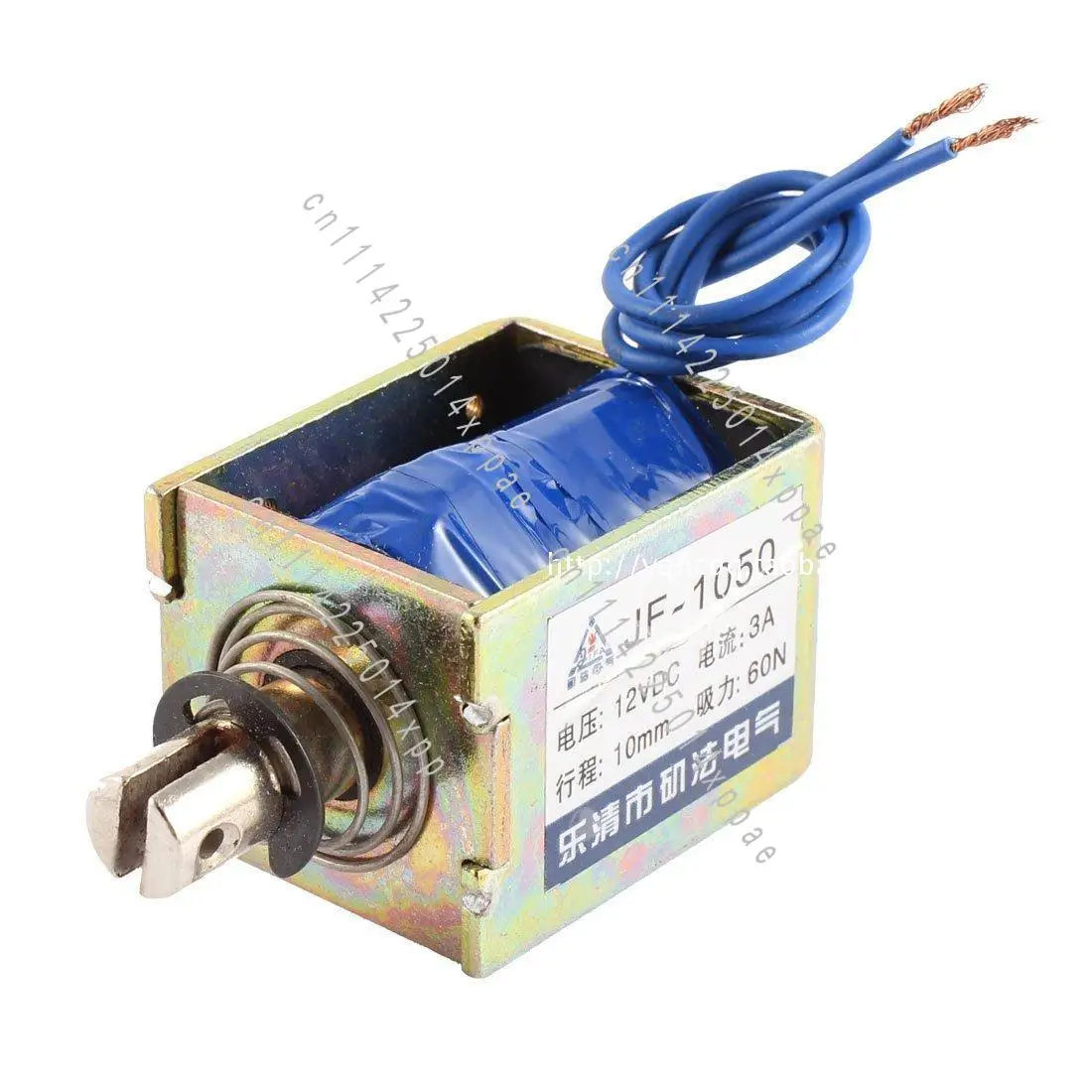 DC12v 24v Suction 60N Stroke 10MM DC Frame Push-pull Electromagnet JF-1050B Voltage