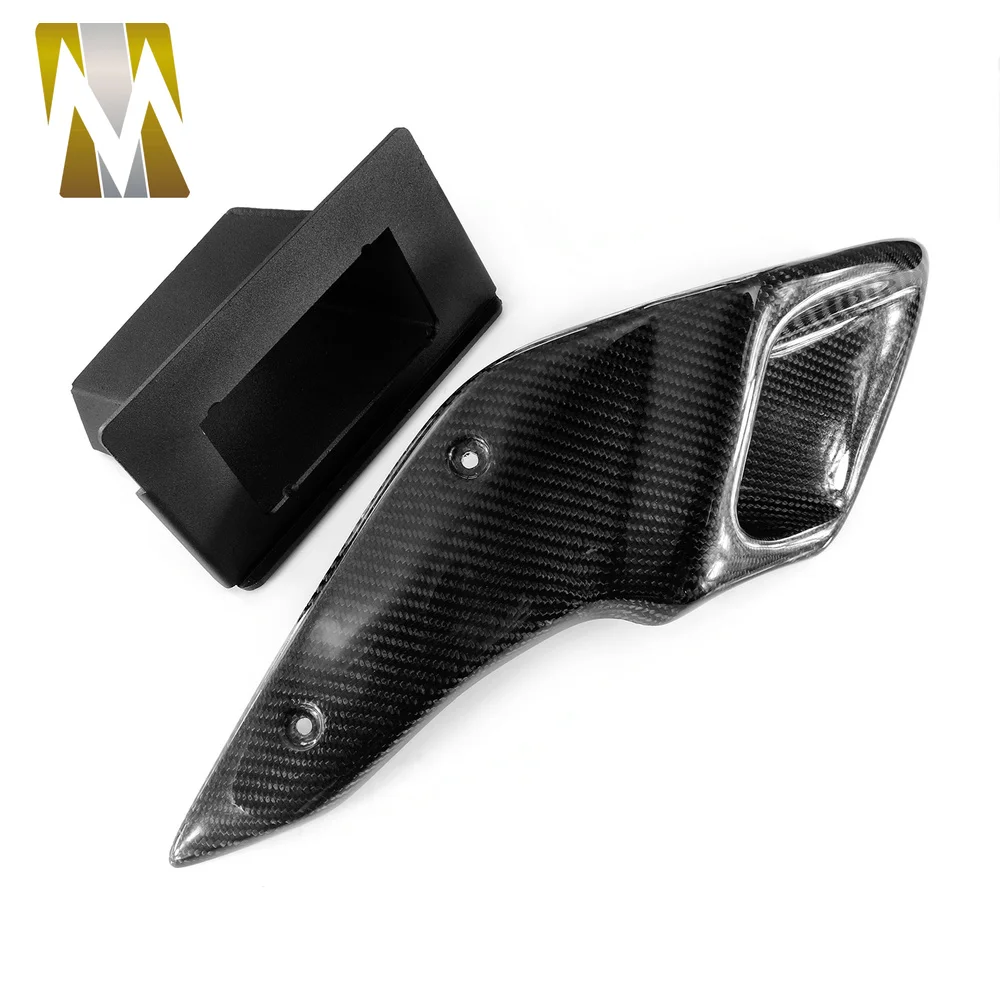 Motorcycle Intake Shorter Pipe Cover Side Protector Heat-shield Decorator Compatible with BMW R NINE T NINET RNINET 2015-2022
