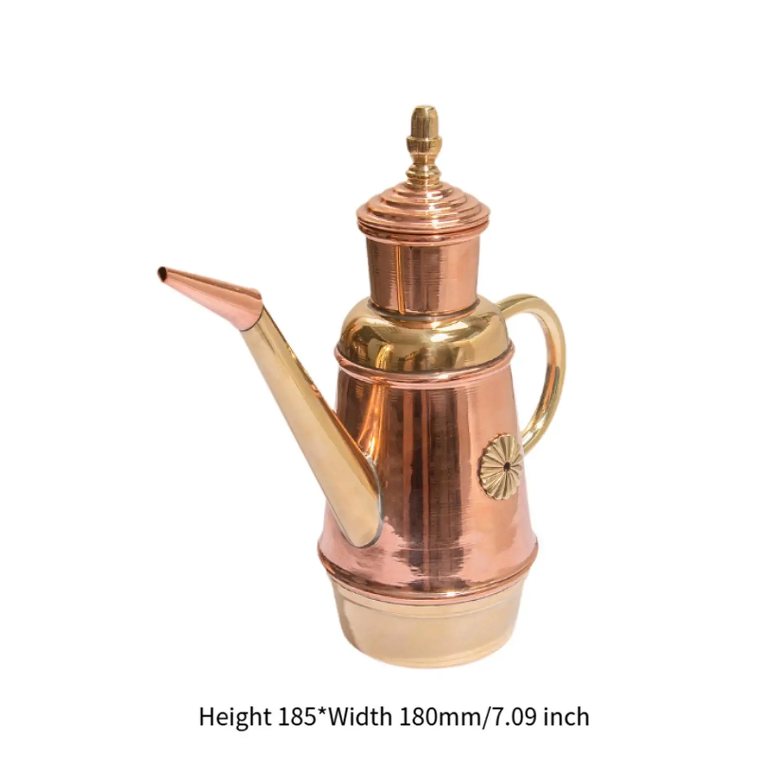 Pizza Oil Cruet 450ml Vintage Design Long Spout Copper Oil Dispenser for