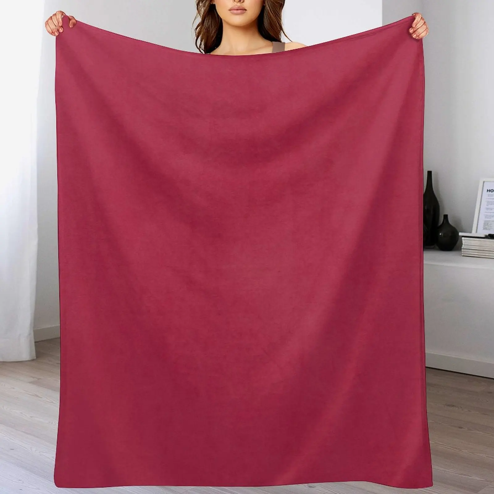 Modern girly magenta pink faux leather pattern Throw Blanket Thins Kid'S Travel wednesday Blankets