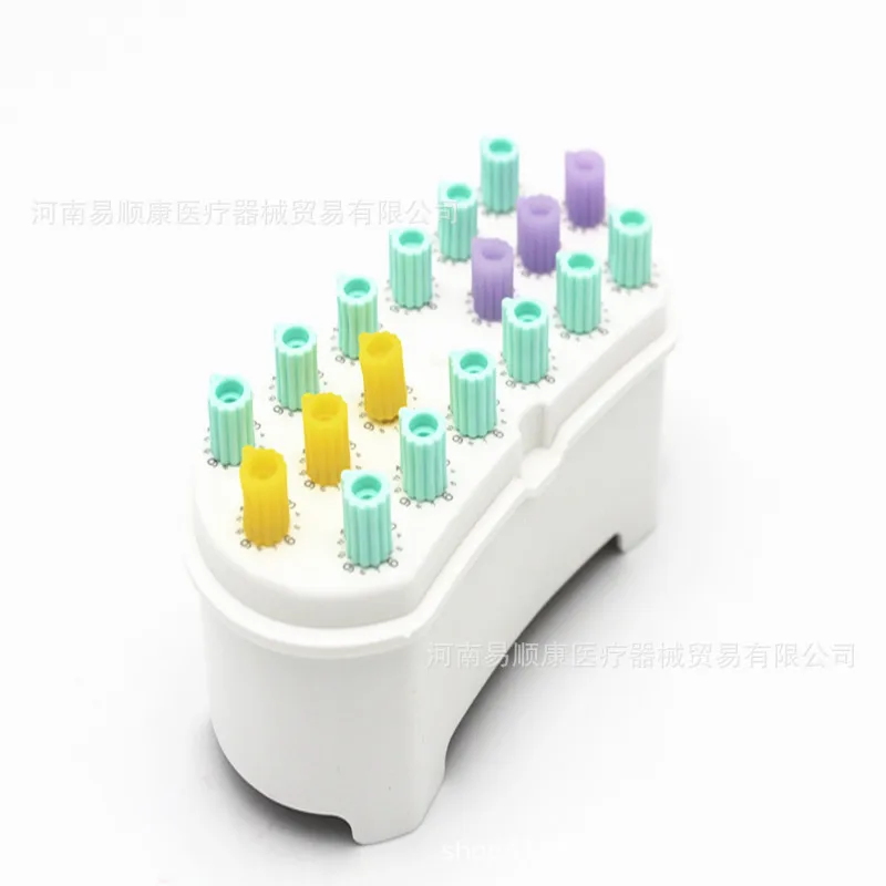 

Dentals root canal file counting disinfections box, machine file disinfections box